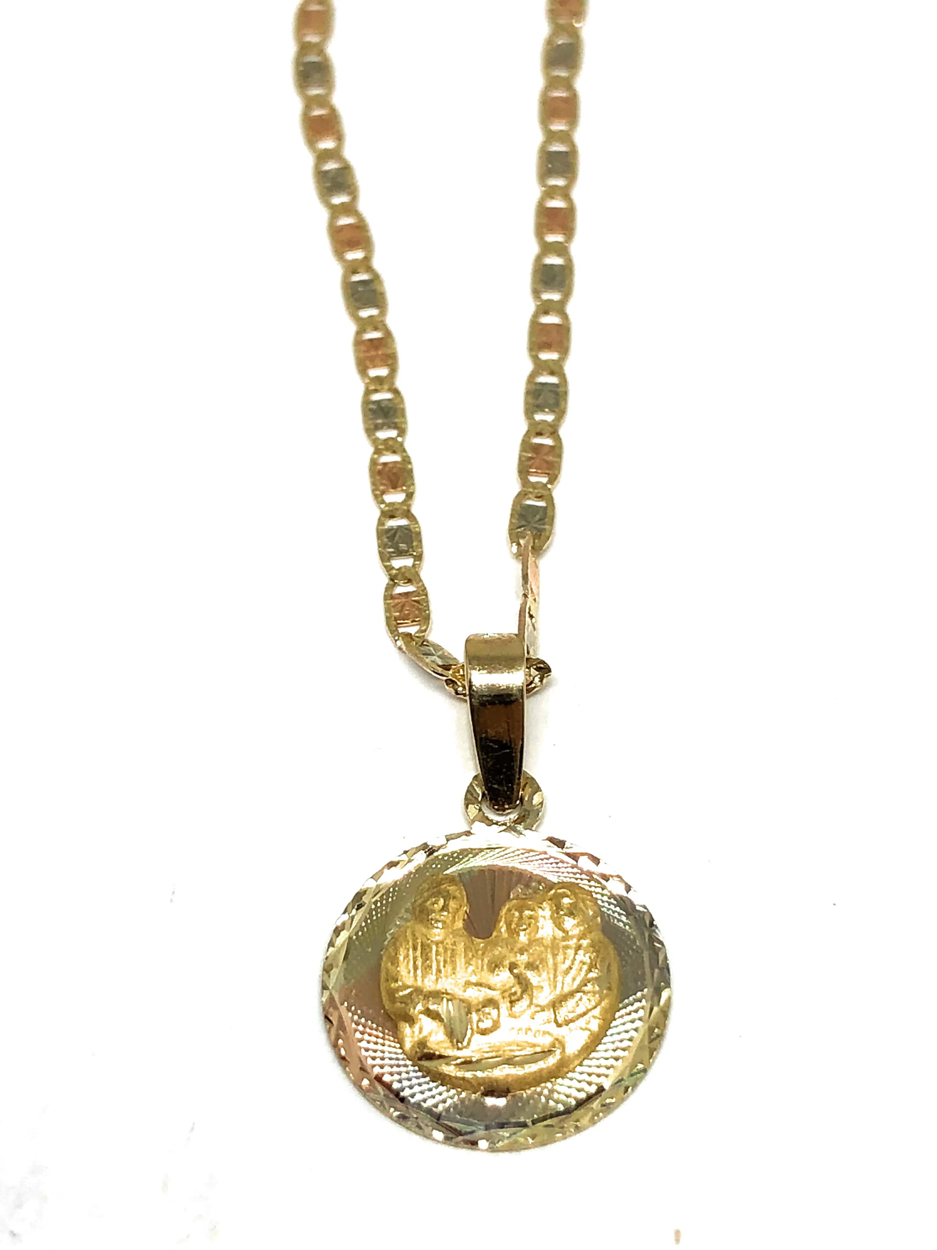 Gold Plated San Benito Protection Necklace for Kids