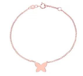 Children's Rose Gold Butterfly Bracelet