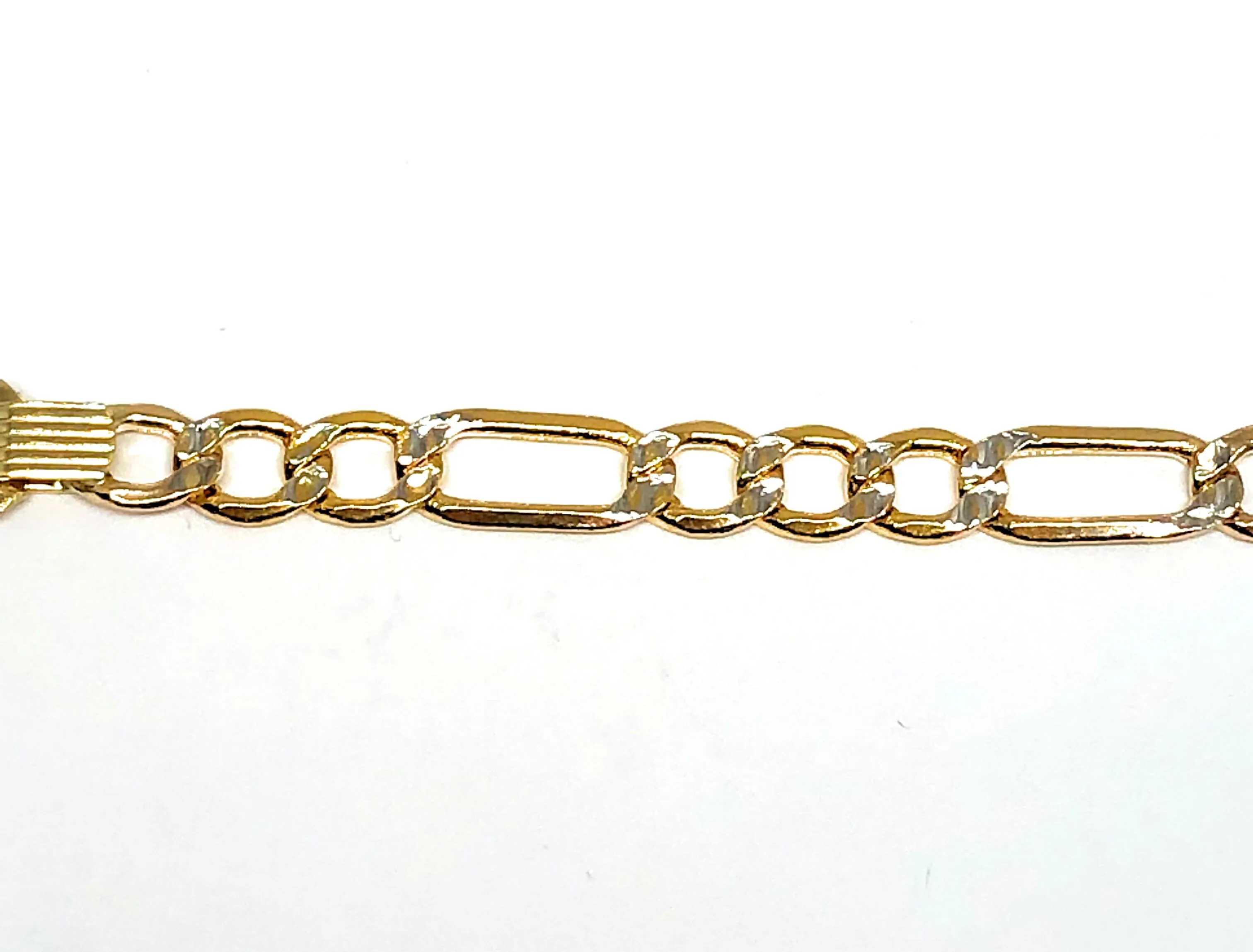 14k Solid Gold Children's Bracelet 6 Length 3.5MM-4.25MM Width (Free Engraving, Email Name!)