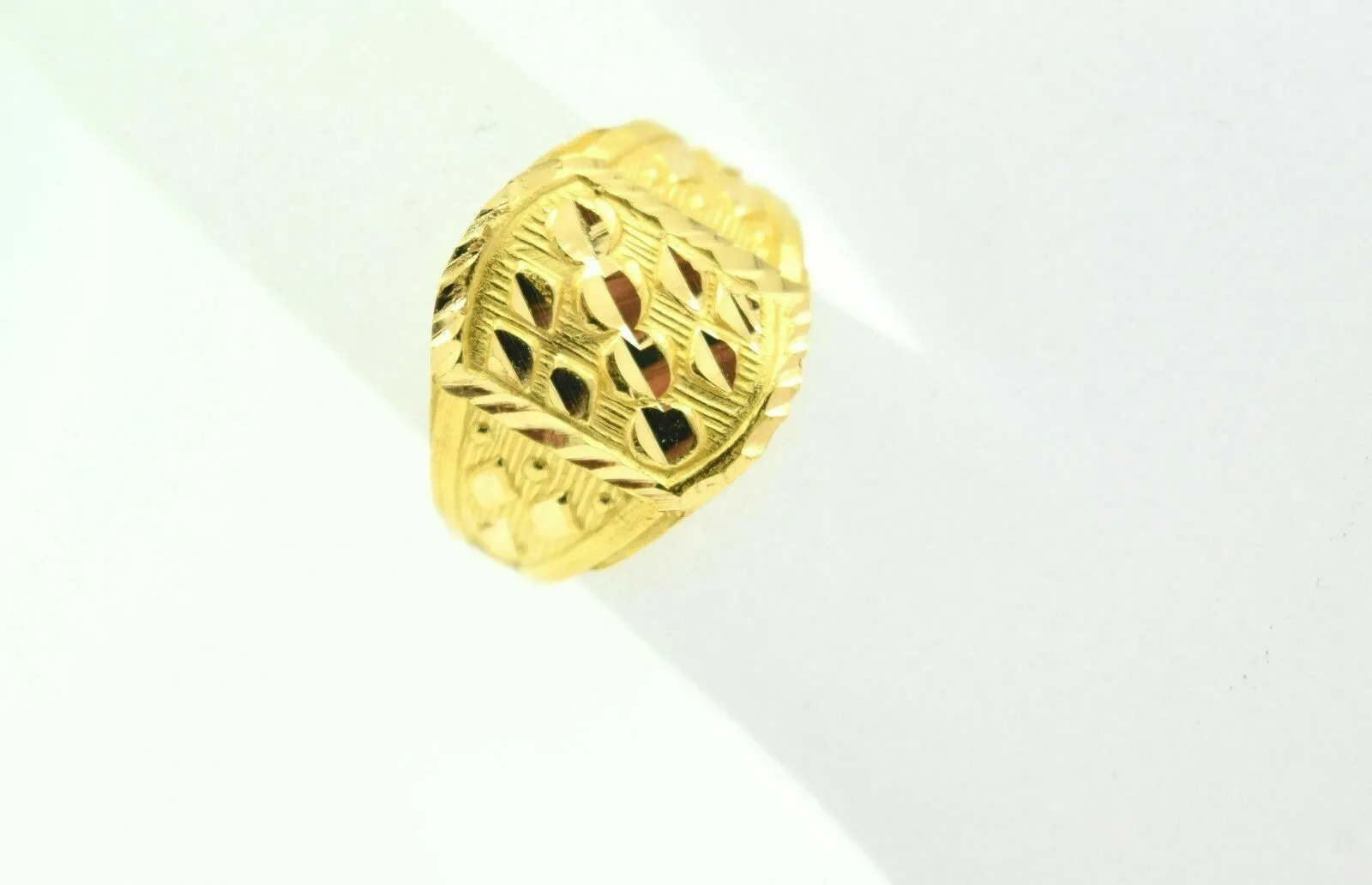 22k 22ct Solid Gold Elegant Baby Kids Ring Resizable NS