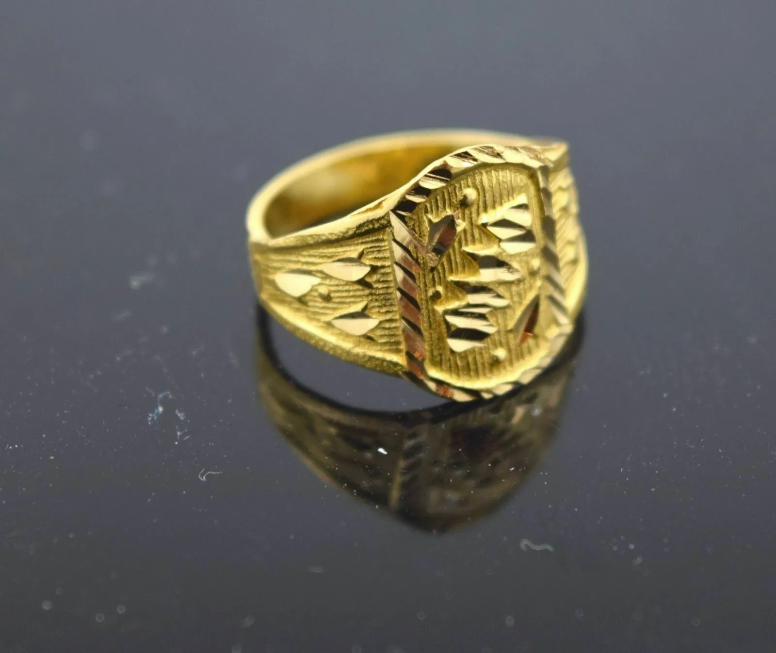 22k 22ct Solid Gold Elegant Baby Kids Ring Resizable NS