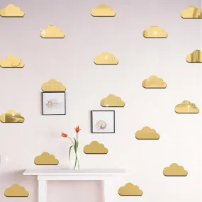 Mirror Cloud Wall Decal Stickers - Decorative and Fun for Kids' Rooms