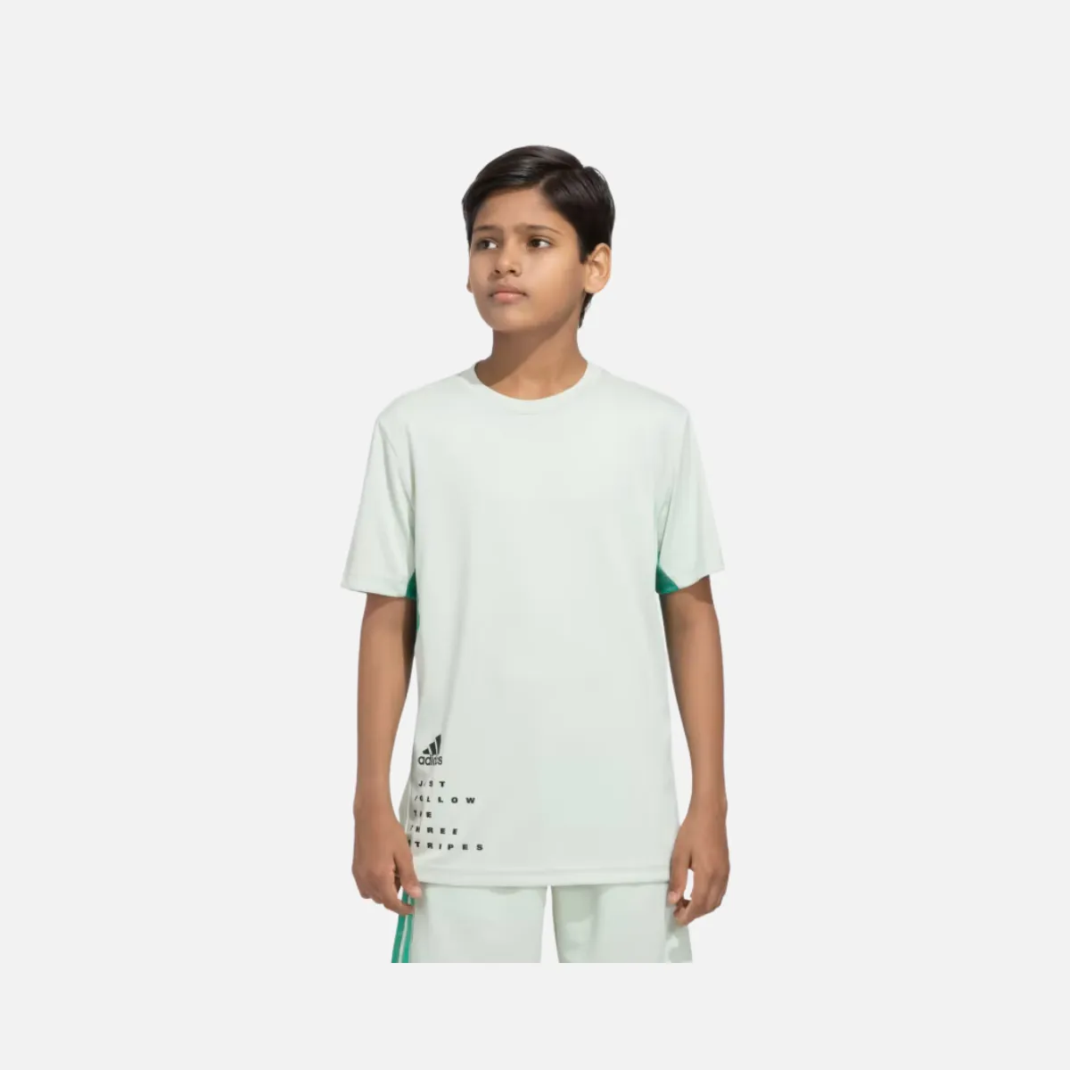 Adidas B Adi 3s Graphic Kids Tee (Ages 7-16) - Linen Green