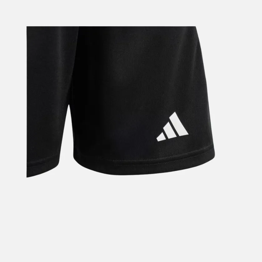 Kids Unisex Football Shorts (5-16 years) - Black/White by Adidas