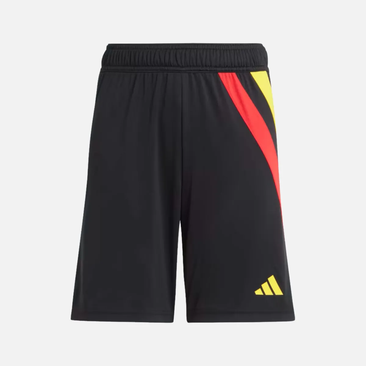 Adidas Fortore 23 Kids Unisex Shorts in Black, Team Red, Yellow, Green (5-16 Years)