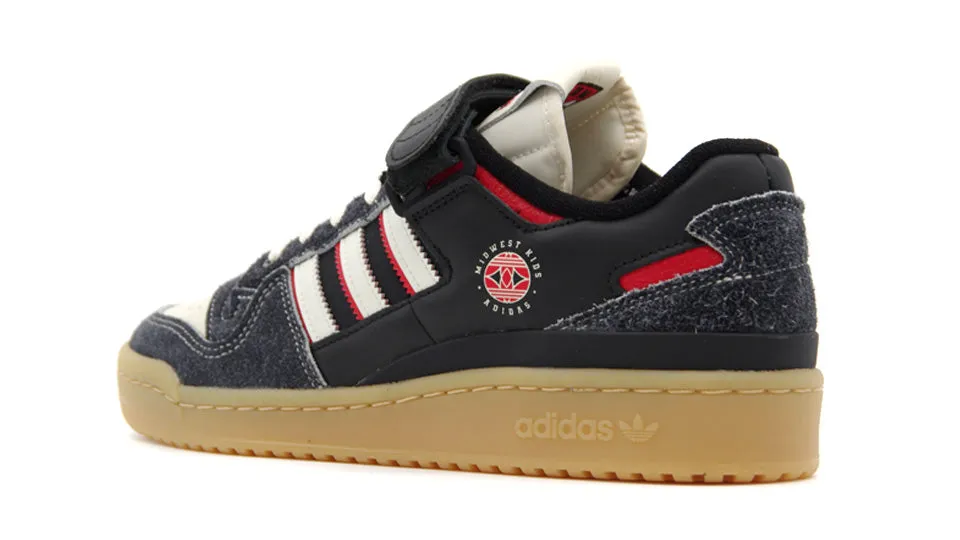 adidas FORUM 84 LOW MIDWEST KIDS in Black/White/Red