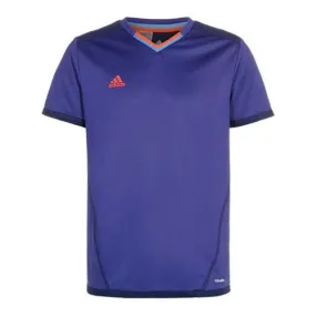 Kids Adidas Climalite Purple Orange Football Training Shirt