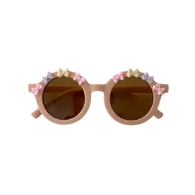 Pastel Bows Alina Round Sunglasses