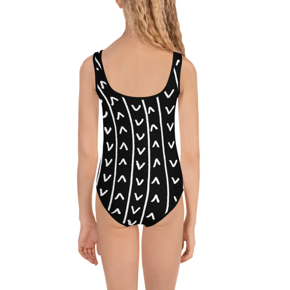 All-Over Print Kids Swimsuit Arrows