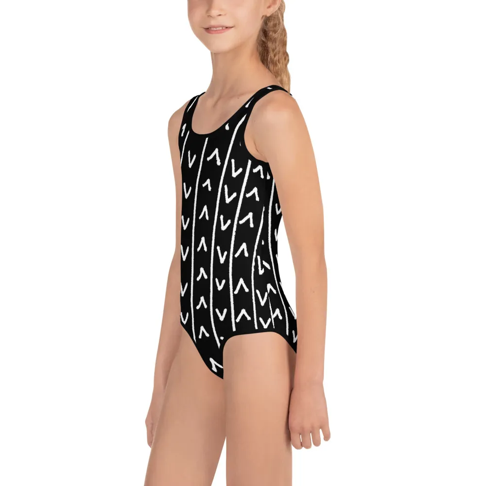 All-Over Print Kids Swimsuit Arrows