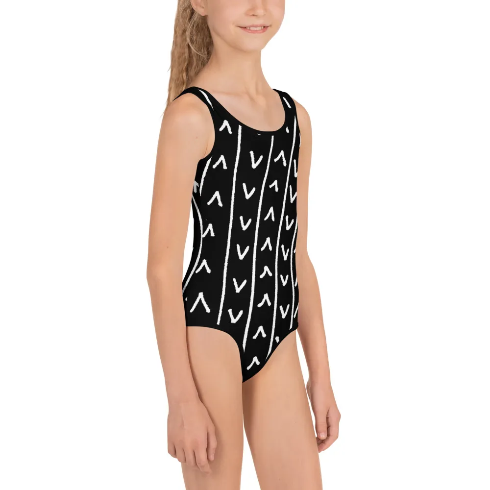 All-Over Print Kids Swimsuit Arrows