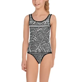 All-Over Print Kids Swimsuit Barton Springs Layers