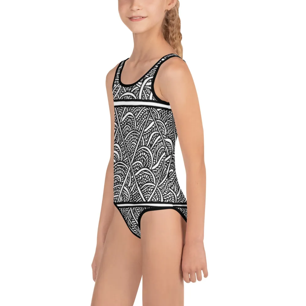 All-Over Print Kids Swimsuit Barton Springs Layers