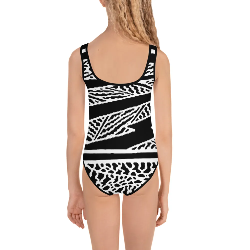 All-Over Print Kids Swimsuit Bullcreek Thunderstorm