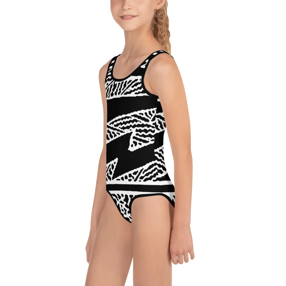 All-Over Print Kids Swimsuit Bullcreek Thunderstorm