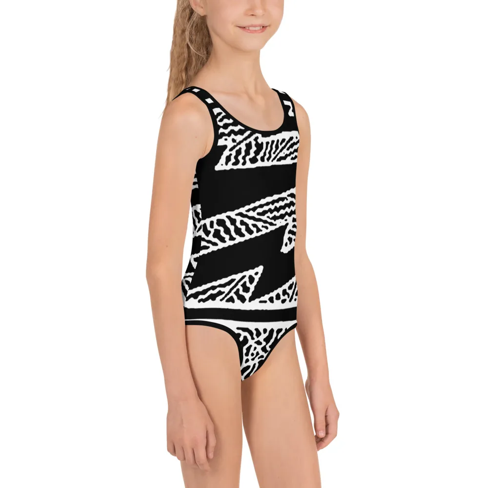 All-Over Print Kids Swimsuit Bullcreek Thunderstorm