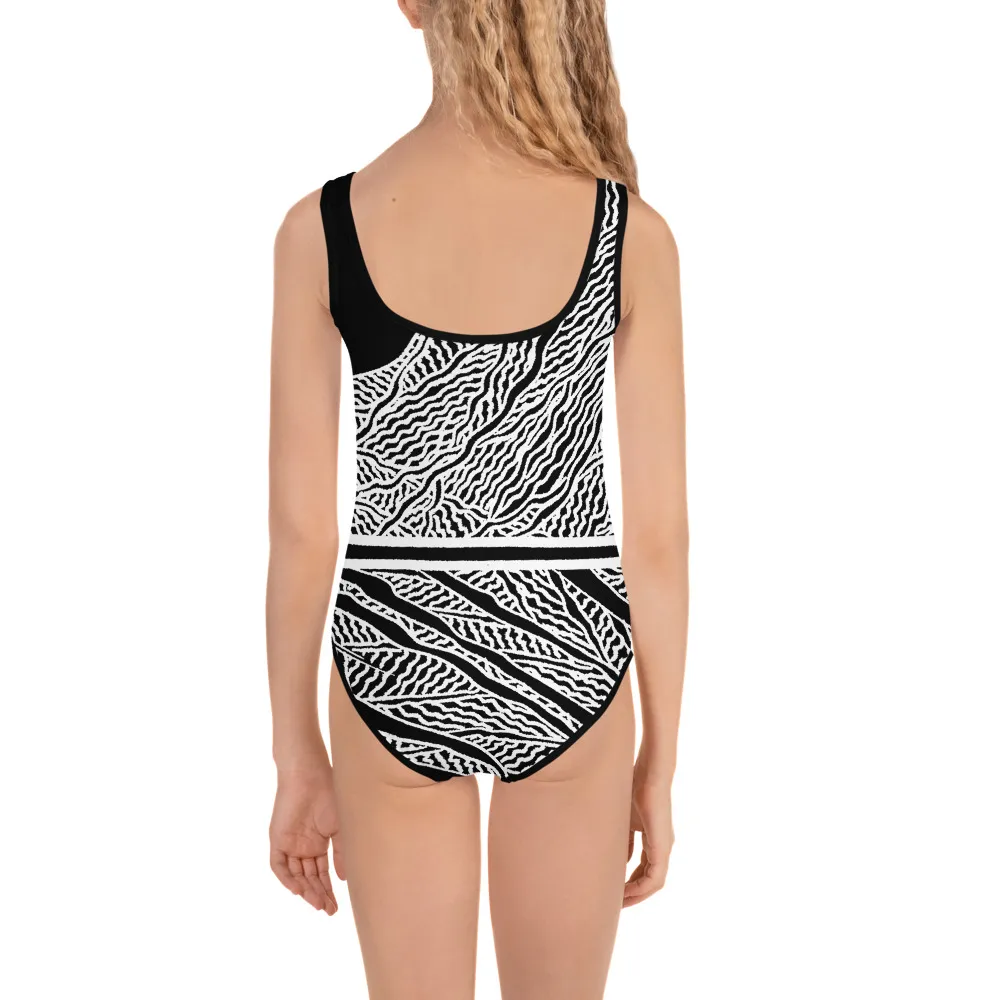 All-Over Print Kids Swimsuit Greenbelt Eddy