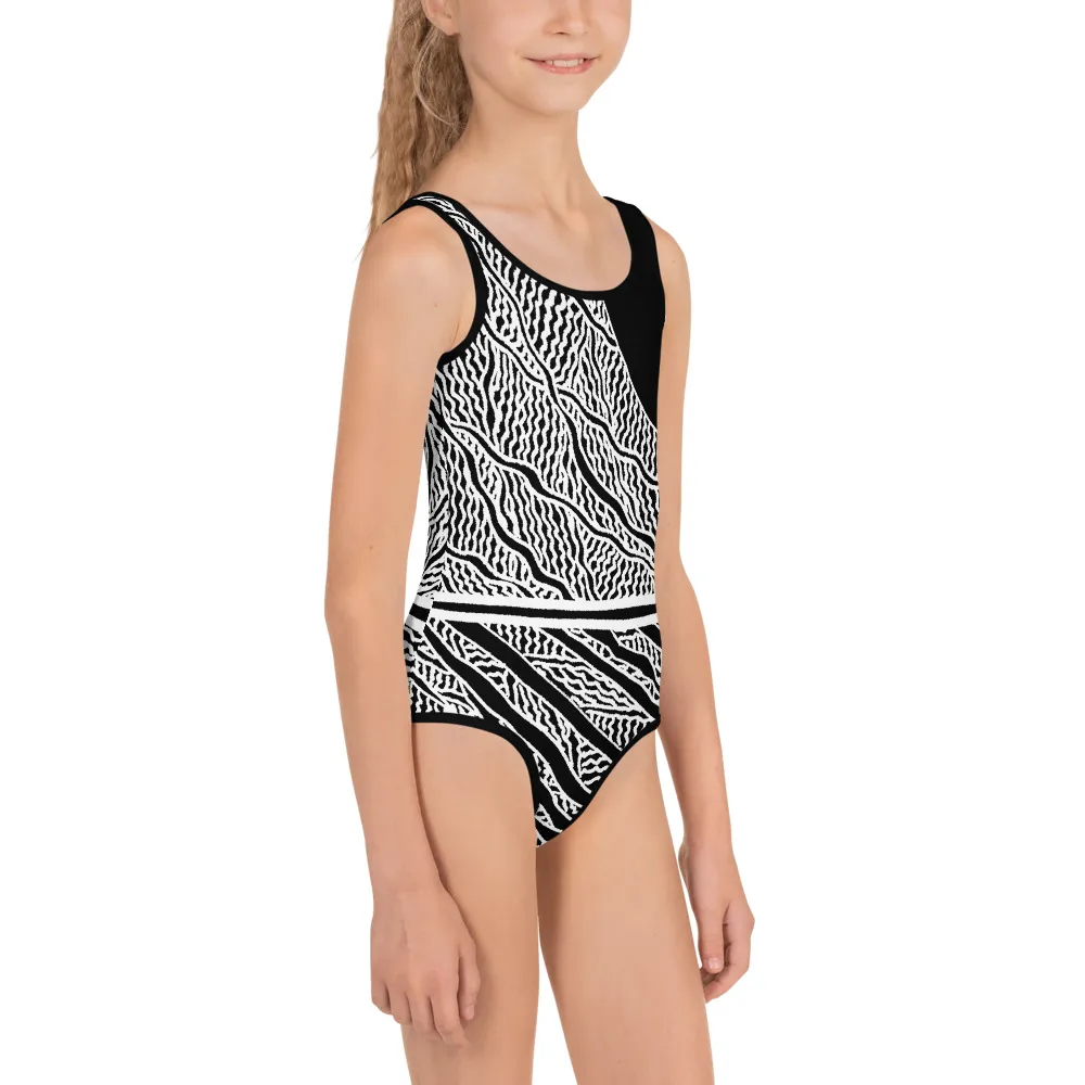 All-Over Print Kids Swimsuit Greenbelt Eddy