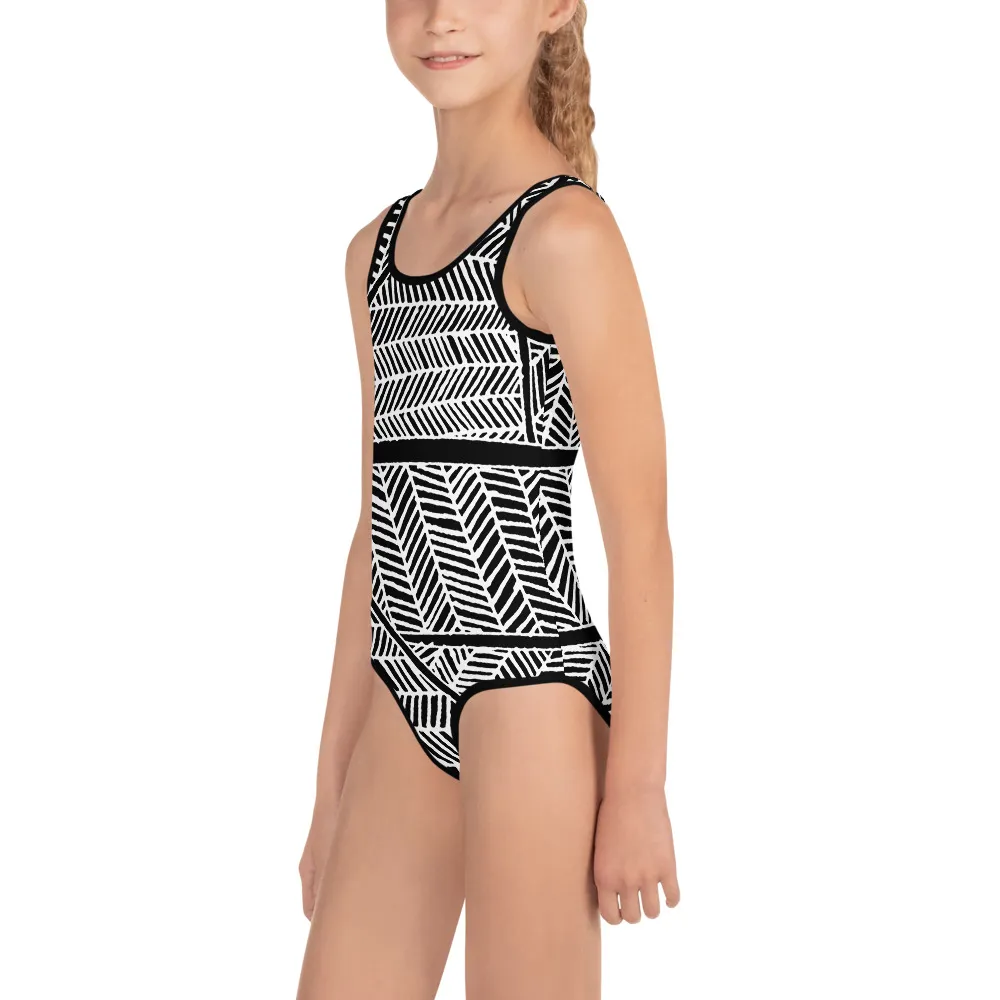 All-Over Print Kids Swimsuit Light Under Barton Springs Water