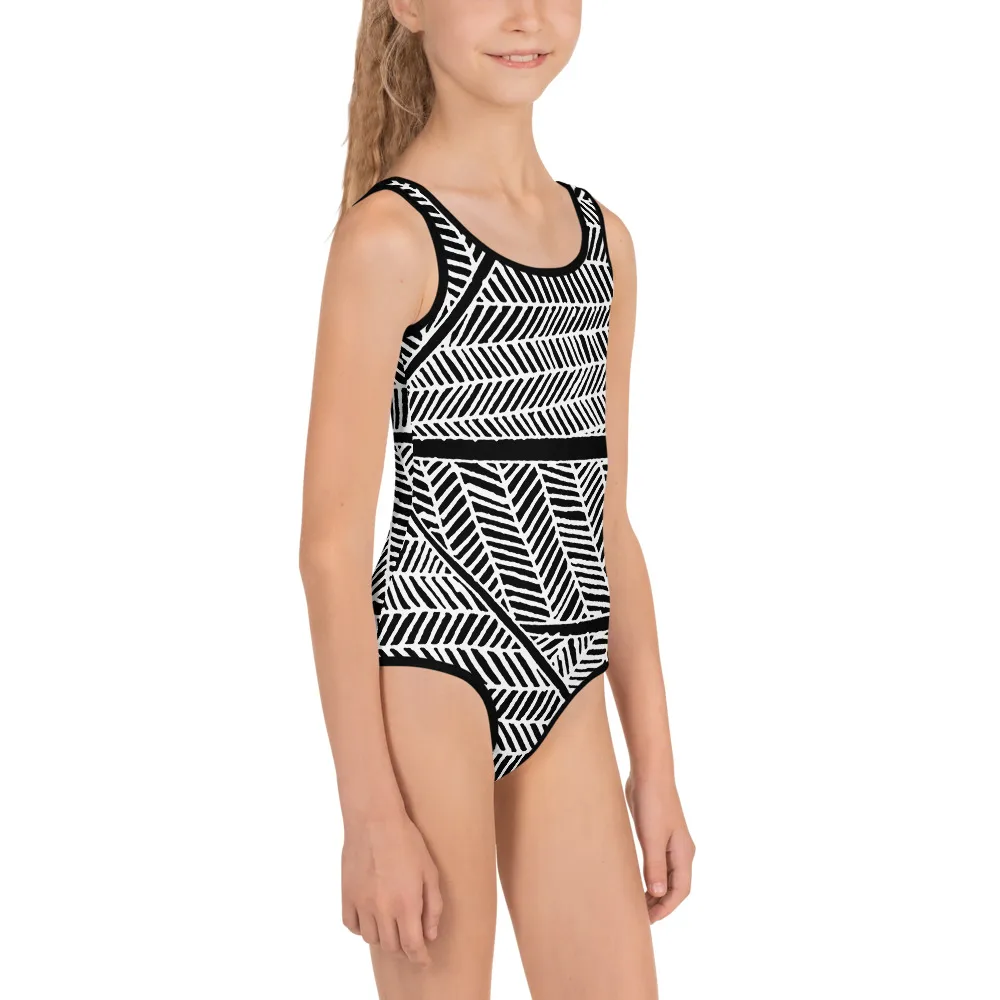 All-Over Print Kids Swimsuit Light Under Barton Springs Water