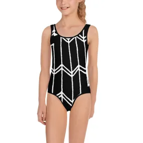 All-Over Print Kids Swimsuit Lightning Arrows