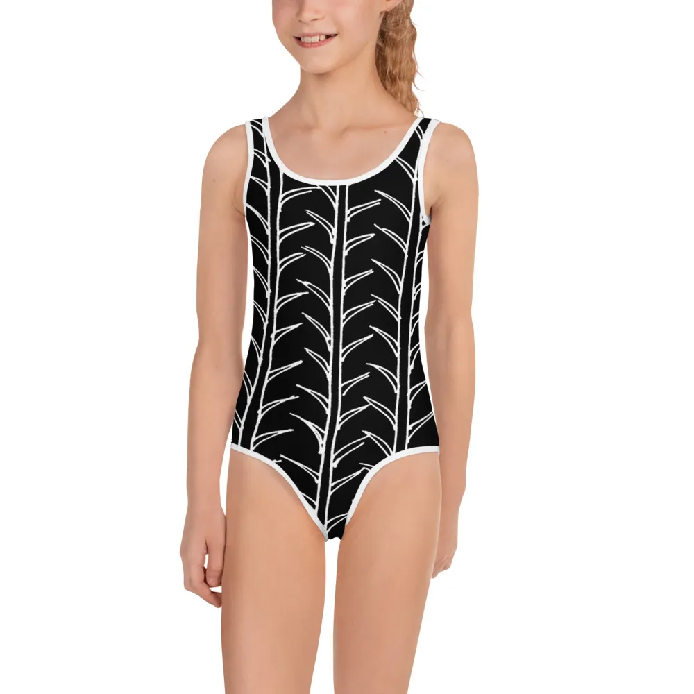 All-Over Print Kids Swimsuit Plants Teach Movement