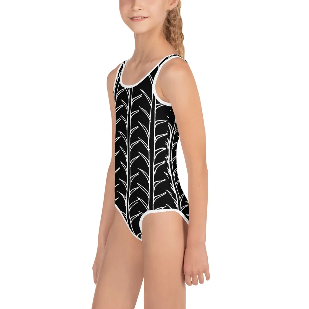 All-Over Print Kids Swimsuit Plants Teach Movement