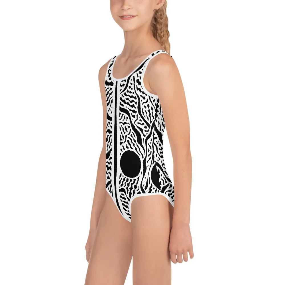 All-Over Print Kids Swimsuit Pollens