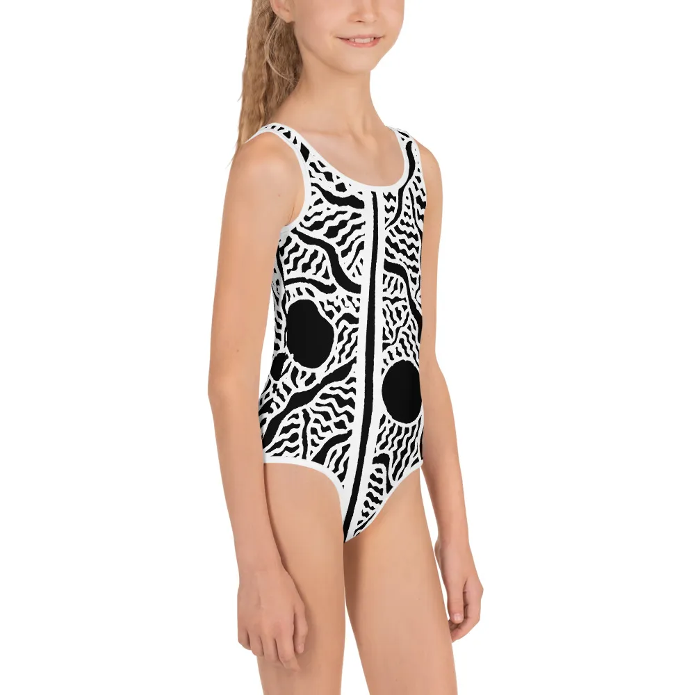 All-Over Print Kids Swimsuit Pollens