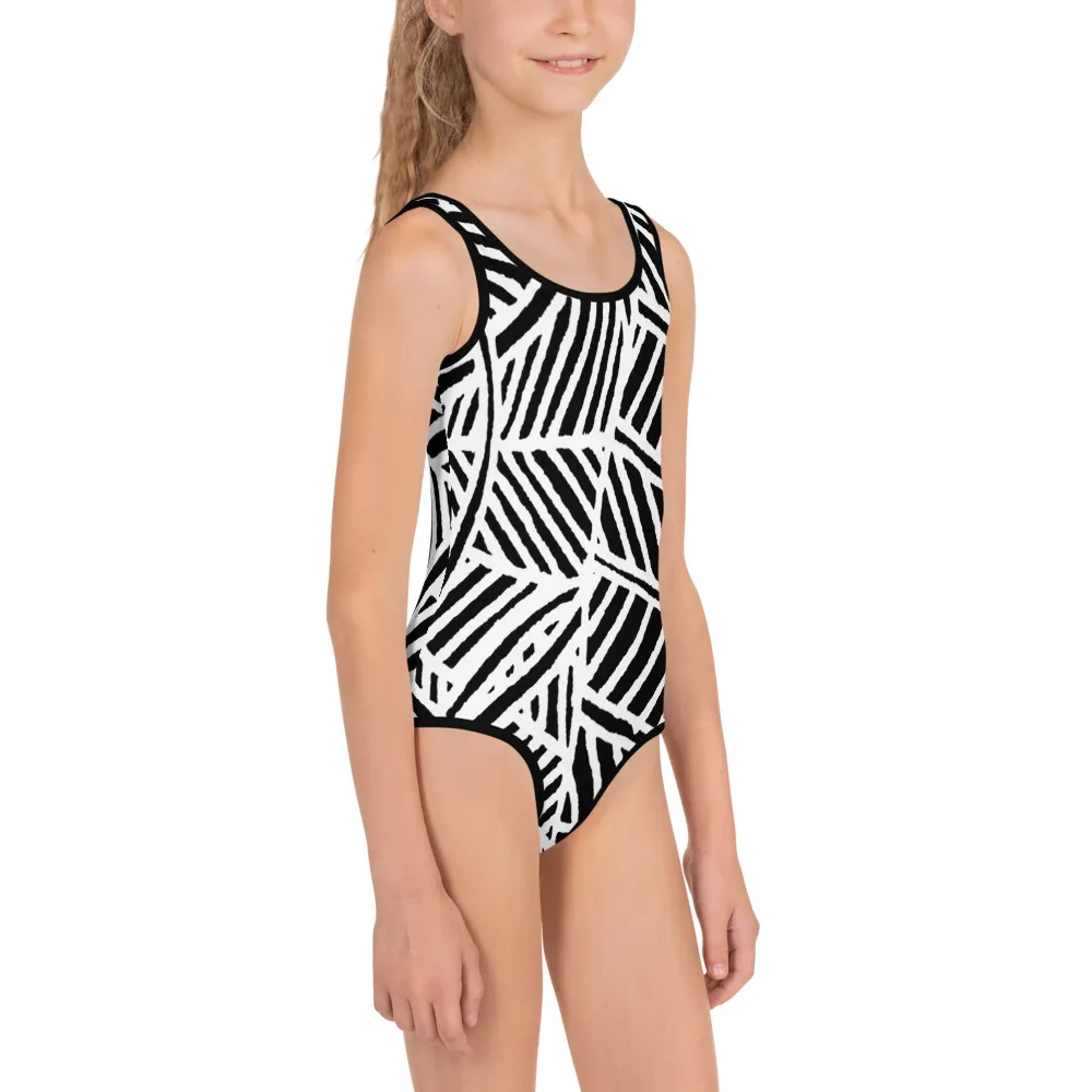 All-Over Print Kids Swimsuit Rain Over Barton Springs