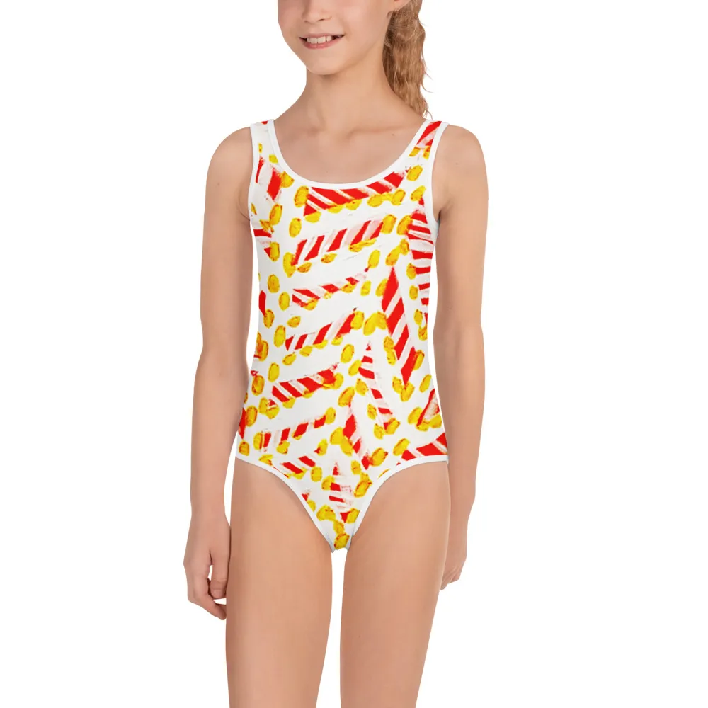 All-Over Print Kids Swimsuit Sunrise