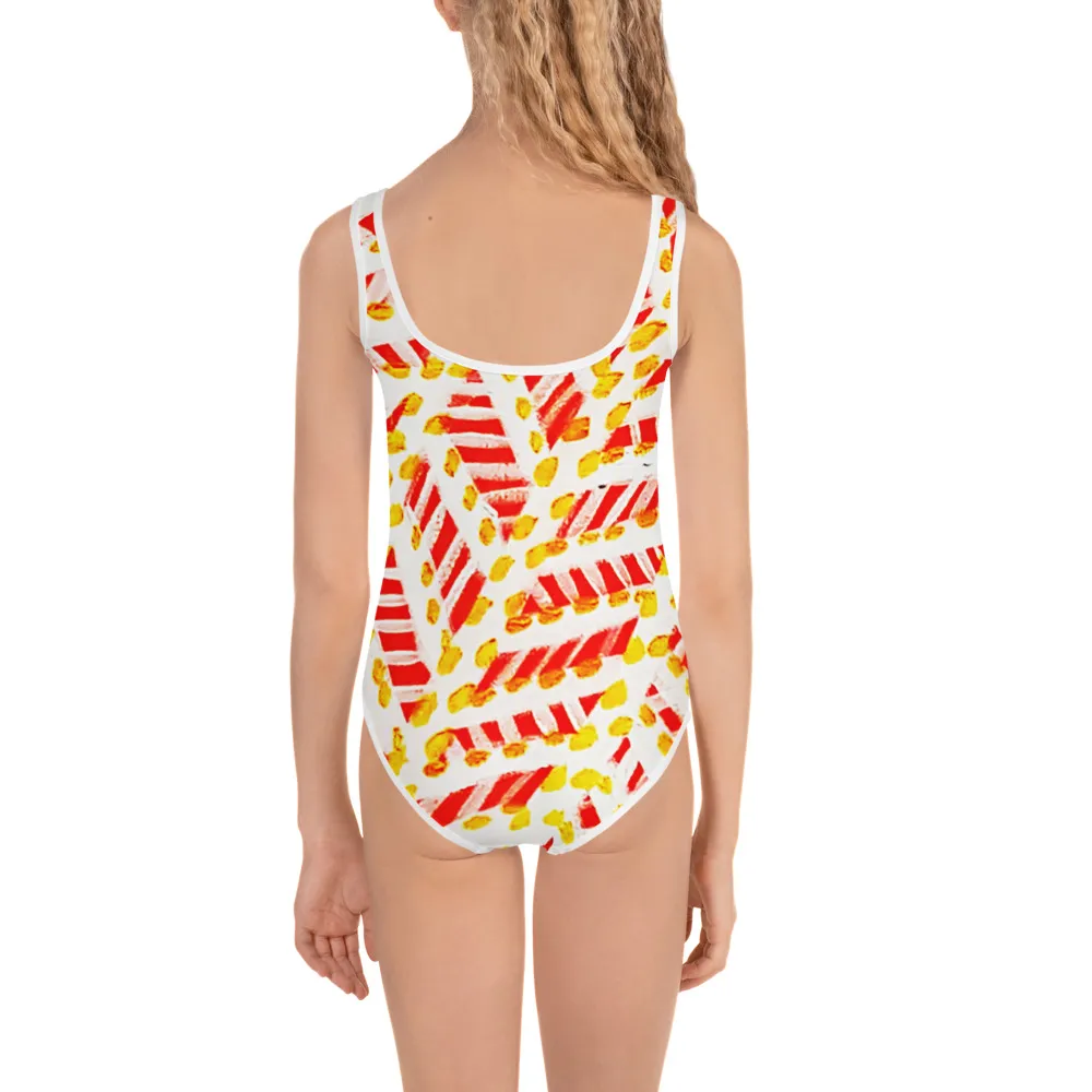 All-Over Print Kids Swimsuit Sunrise