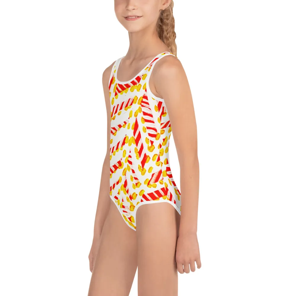 All-Over Print Kids Swimsuit Sunrise