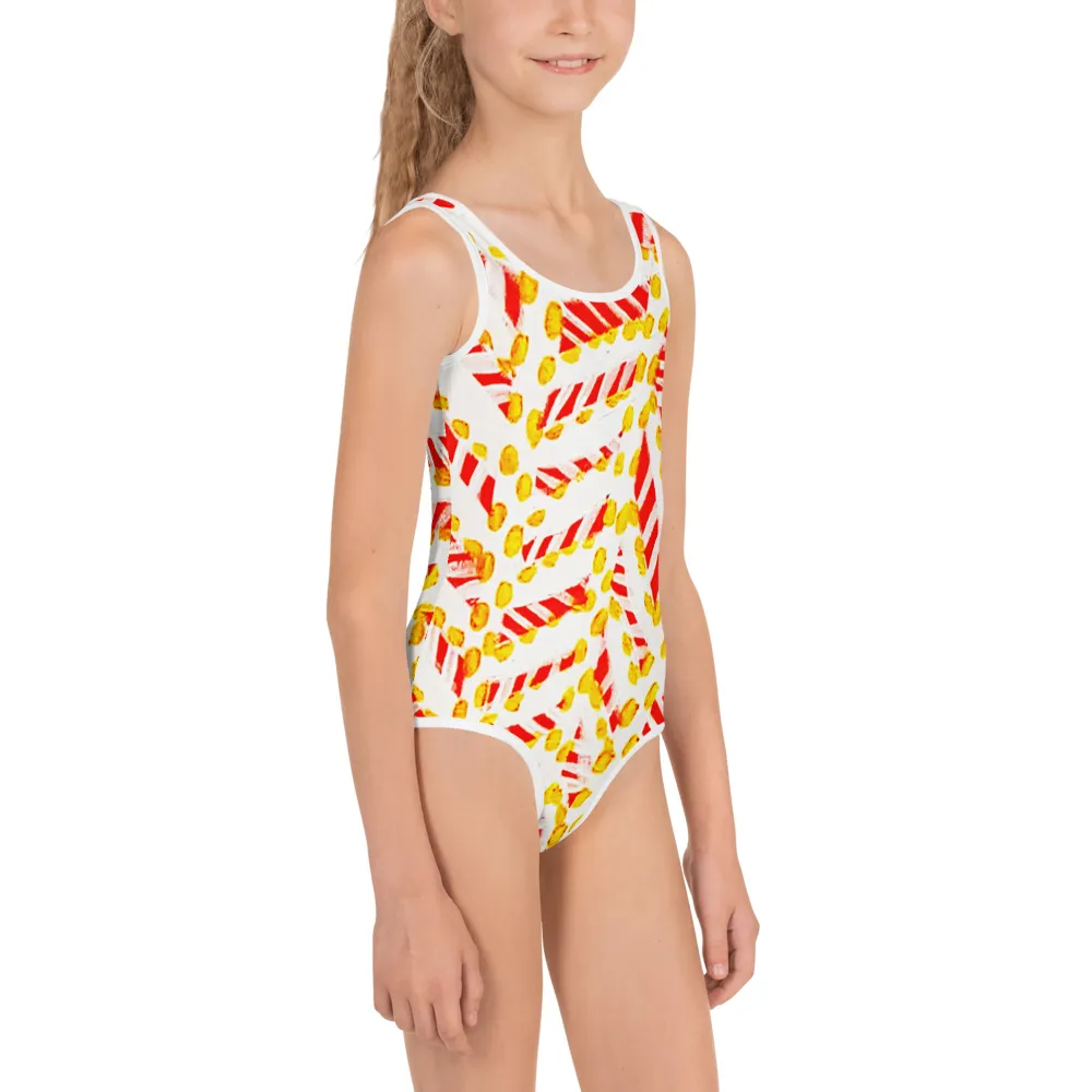 All-Over Print Kids Swimsuit Sunrise