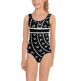 All-Over Print Kids Swimsuit The Vowel O