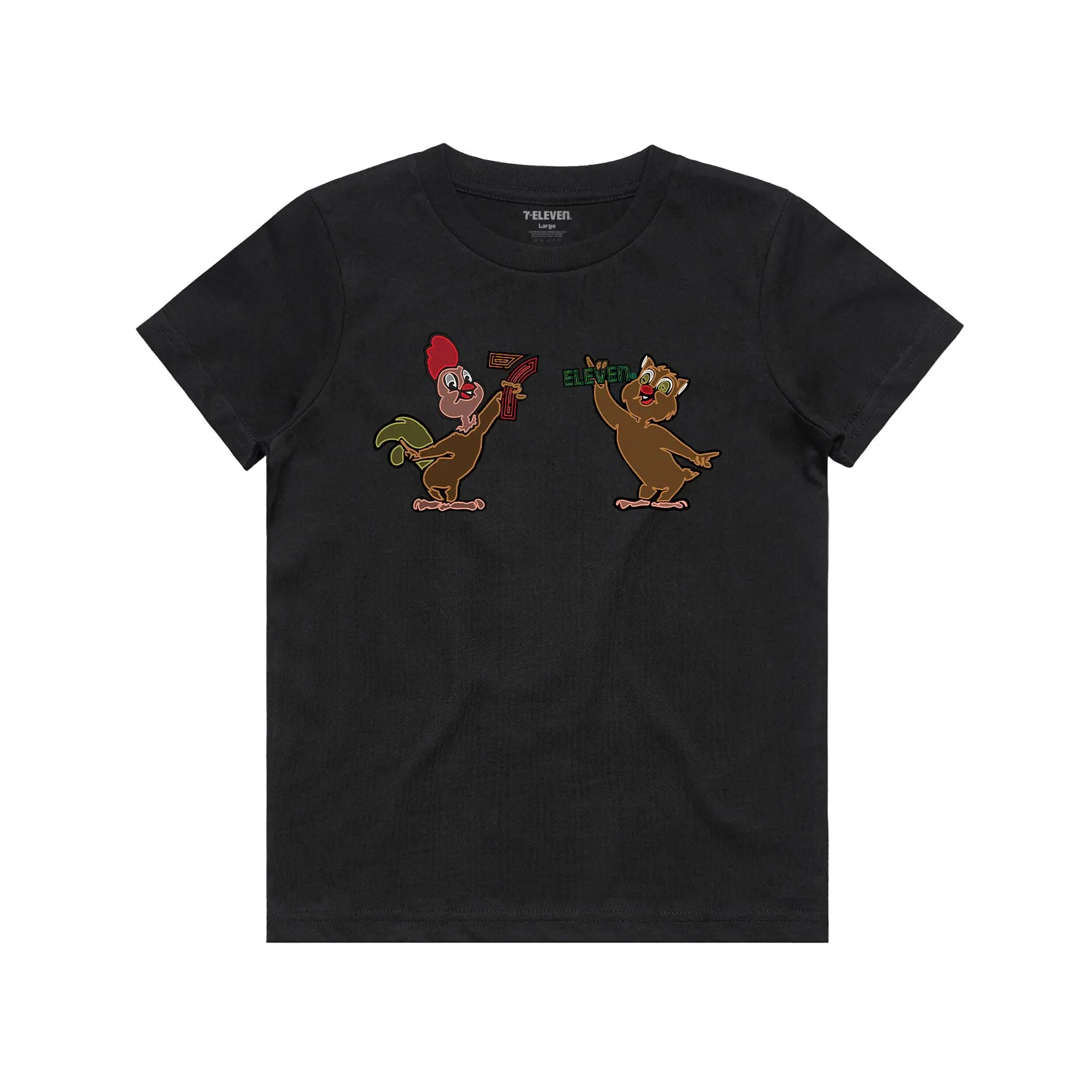 Always Open Throwback Rooster & Owl Kids Tee