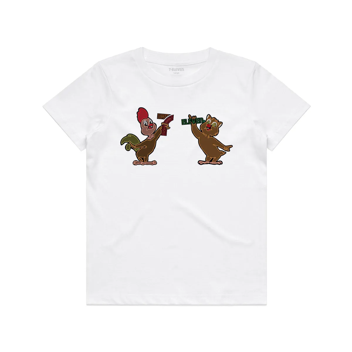 Always Open Throwback Rooster & Owl Kids Tee