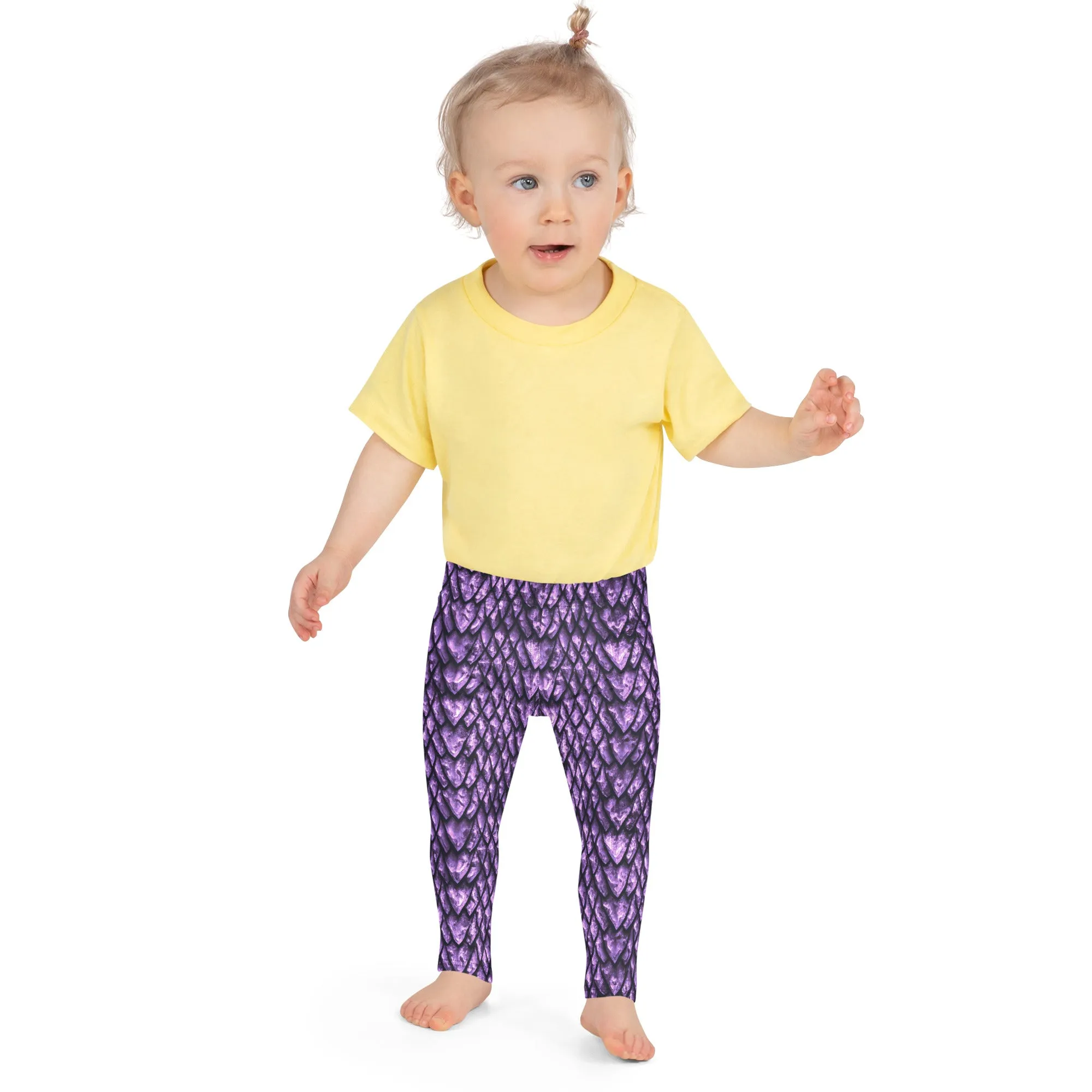 Amethyst Dragon Scale Kids' Leggings