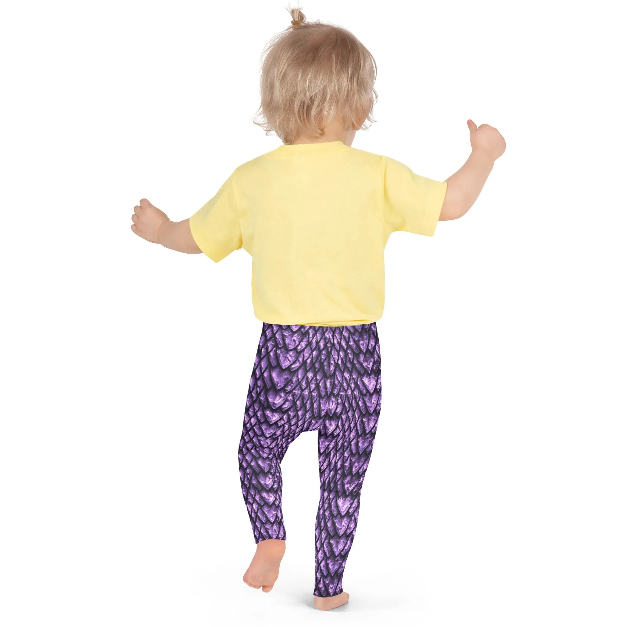 Amethyst Dragon Scale Kids' Leggings