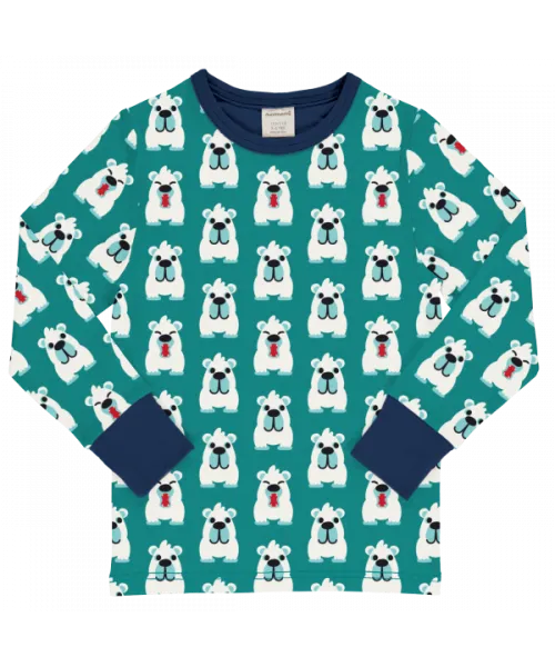 Maxomorra Kids Arctic Bear Top