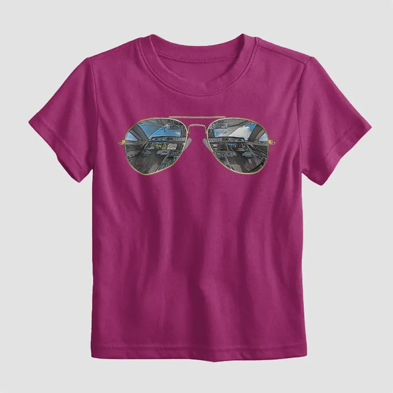 Aviator Sunglasses - Kids T-Shirt