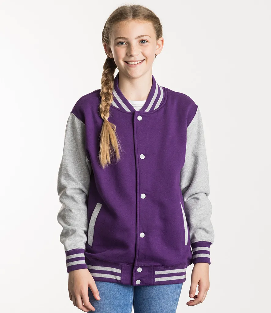 AWDis Kids Varsity Jacket JH043B