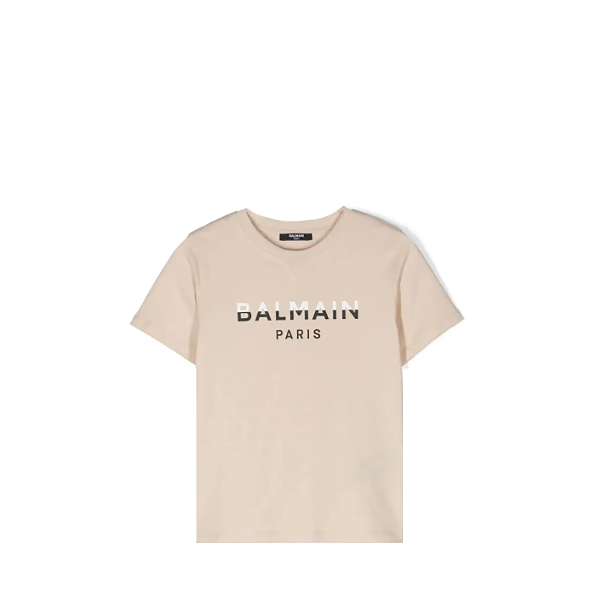 Balmain Kids Dual-Color Logo Print T-Shirt