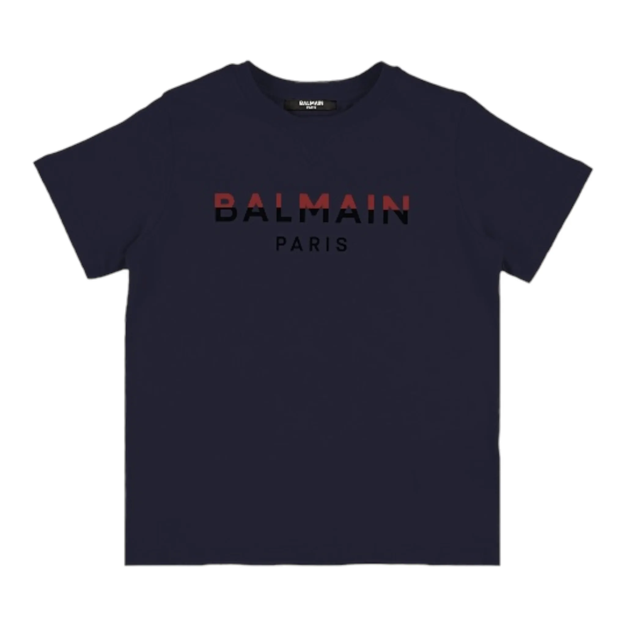 Balmain Kids Dual-Color Logo Print T-Shirt