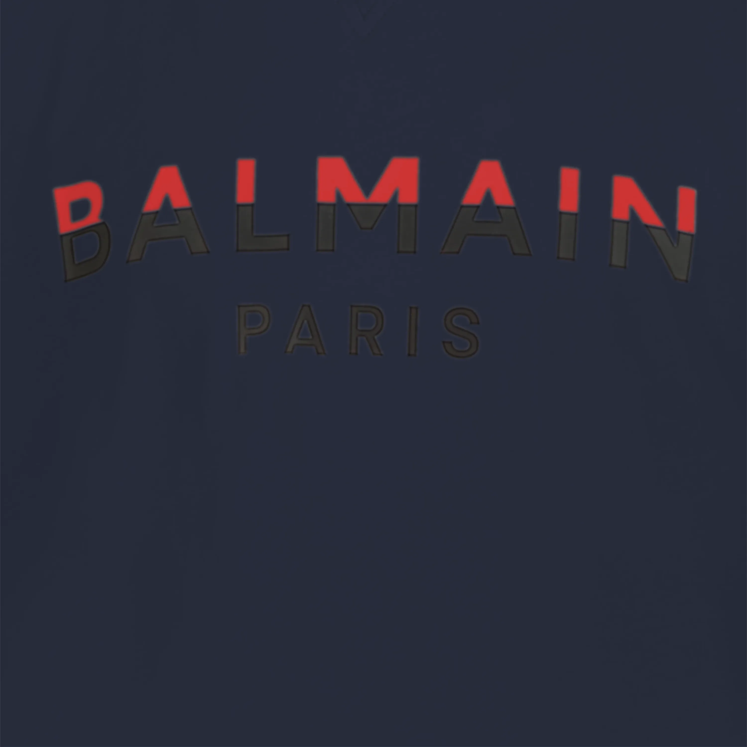 Balmain Kids Dual-Color Logo Print T-Shirt