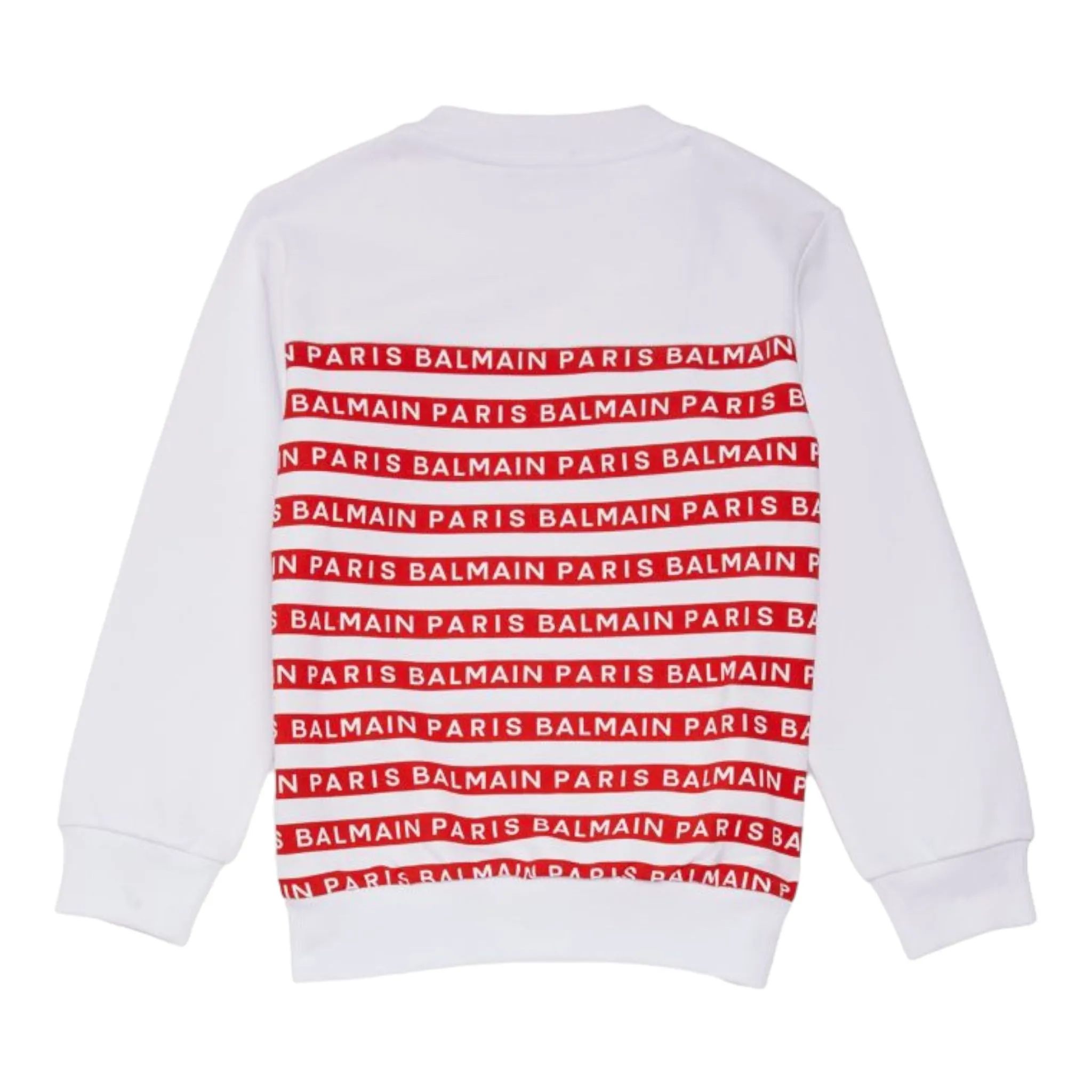 Balmain Kids Striped Logo Sweatshirt