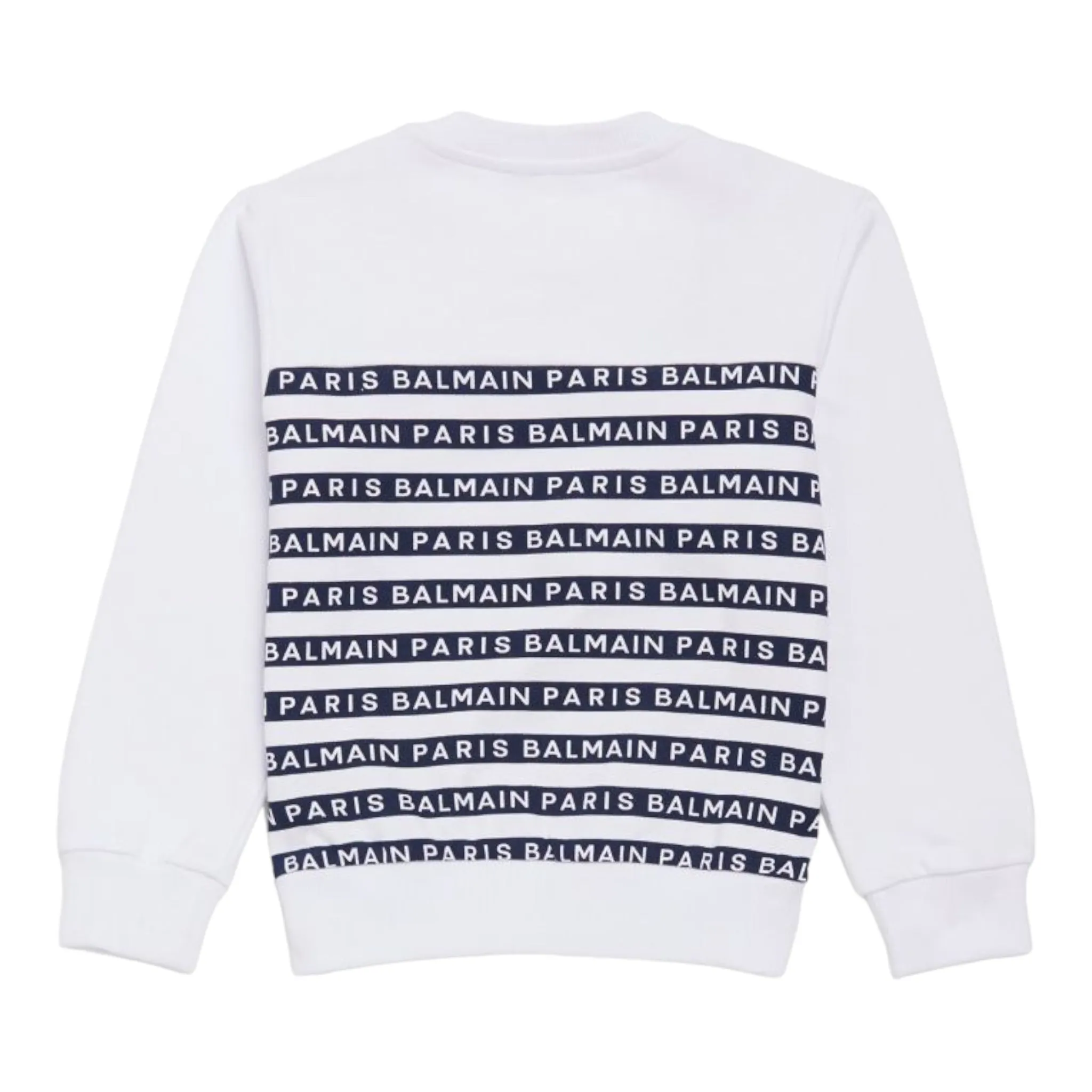 Balmain Kids Striped Logo Sweatshirt