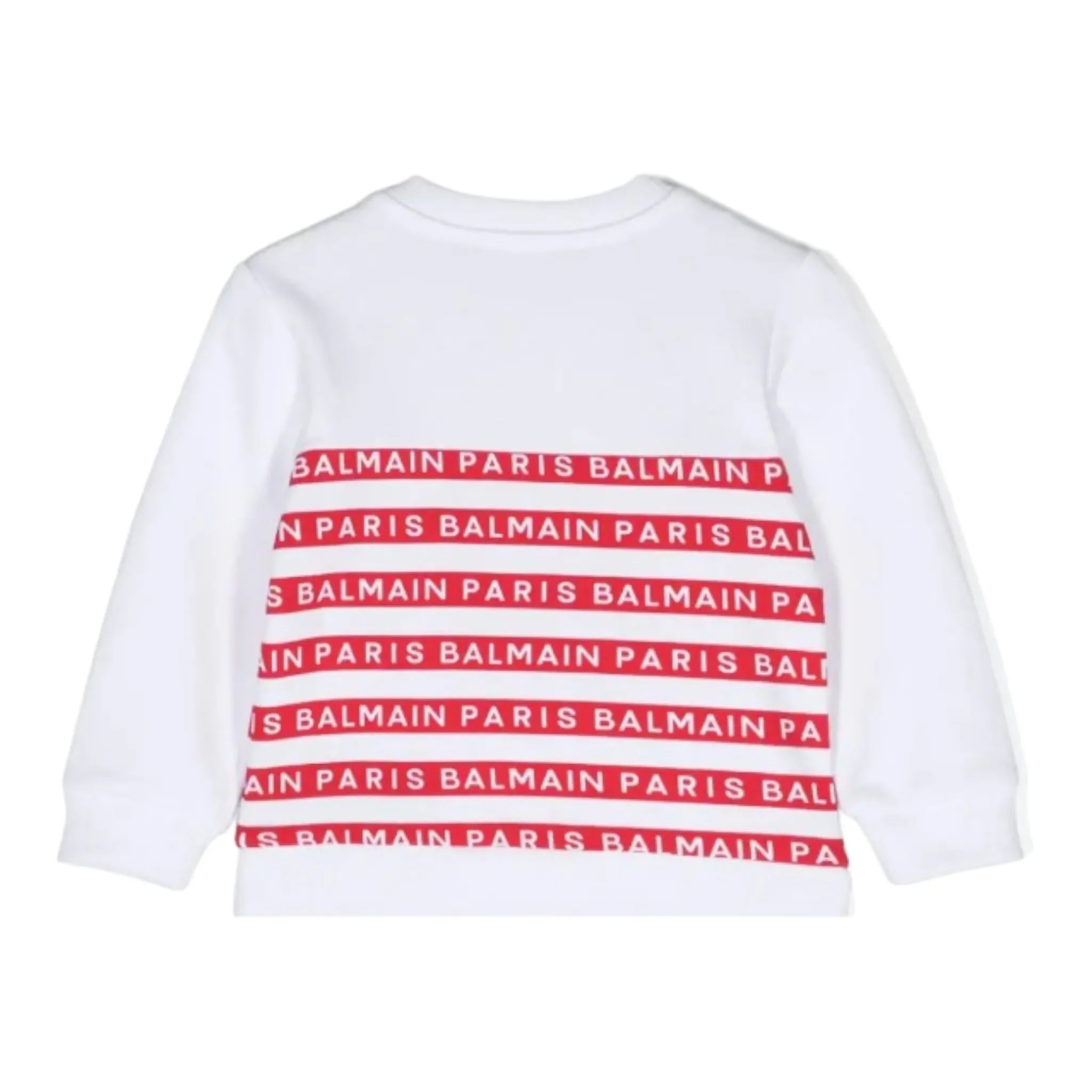 Balmain Kids Toddler's Striped Logo Sweatshirt