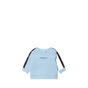 Balmain Kids Toddler's Tape Logo Sweatshirt