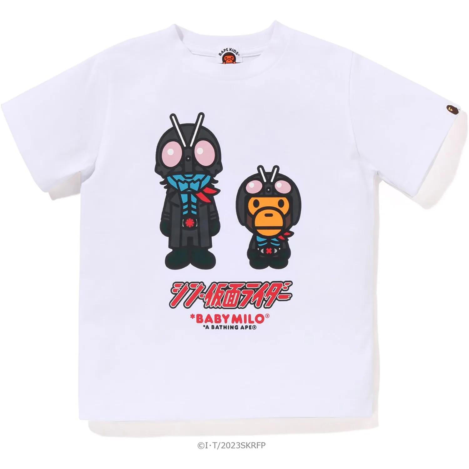 BAPE X SHIN KAMEN RIDER NO.1 BABY MILO Kids T-Shirt